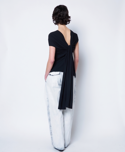ONYX - DRAPED RAYON TOP