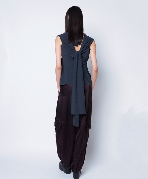 ONYX - DRAPED RAYON TOP