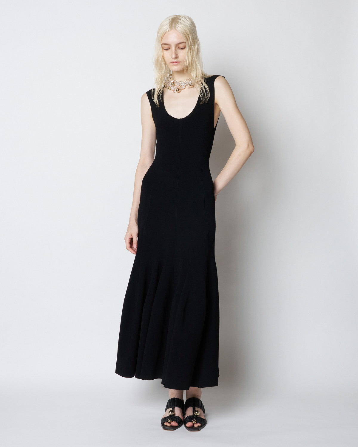 【PRE ORDER】PENNE - FLARE SKIRT KNIT DRESS