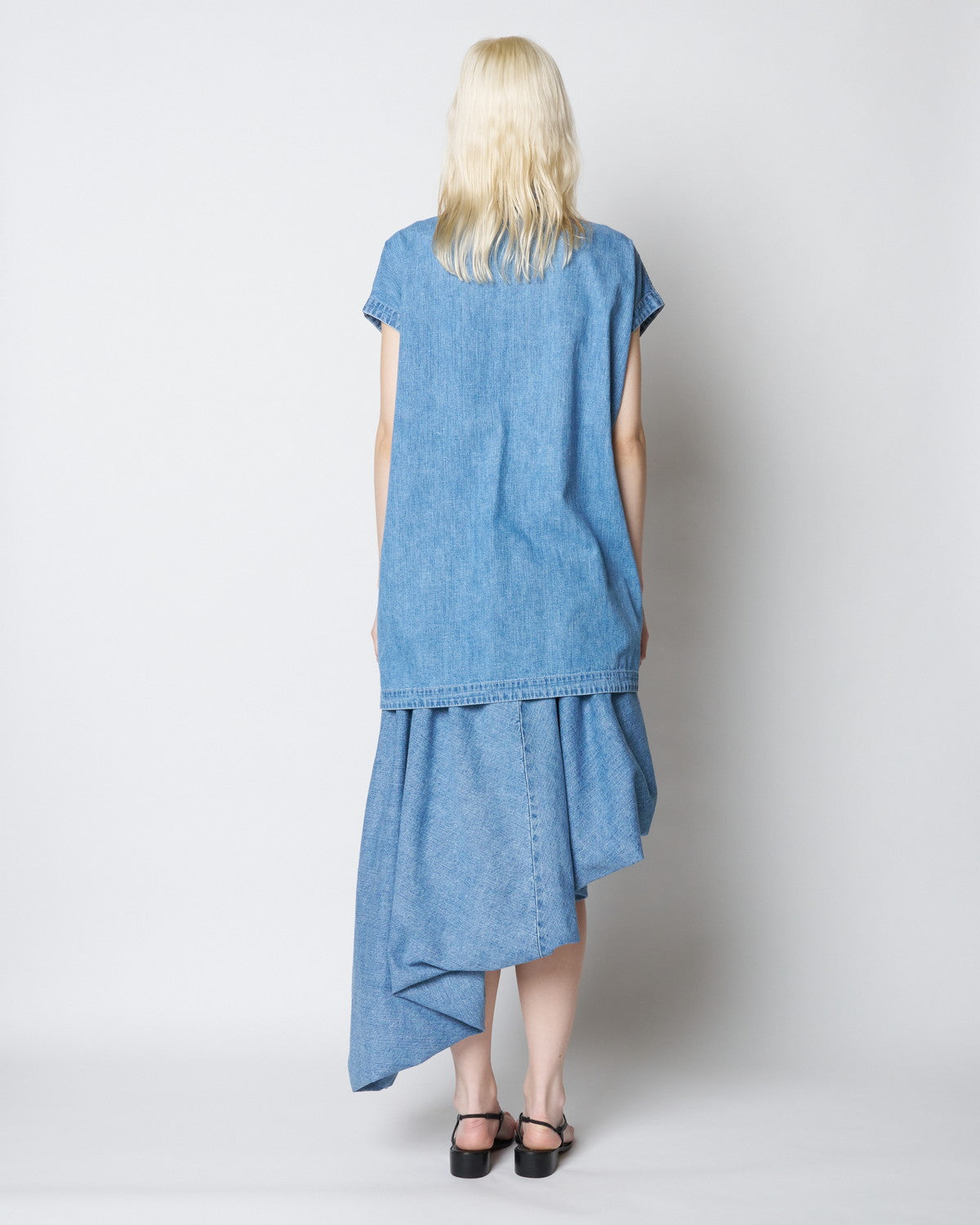 【PRE ORDER】PARISA - ASYMMETRICAL BALOON DENIM SKIRT