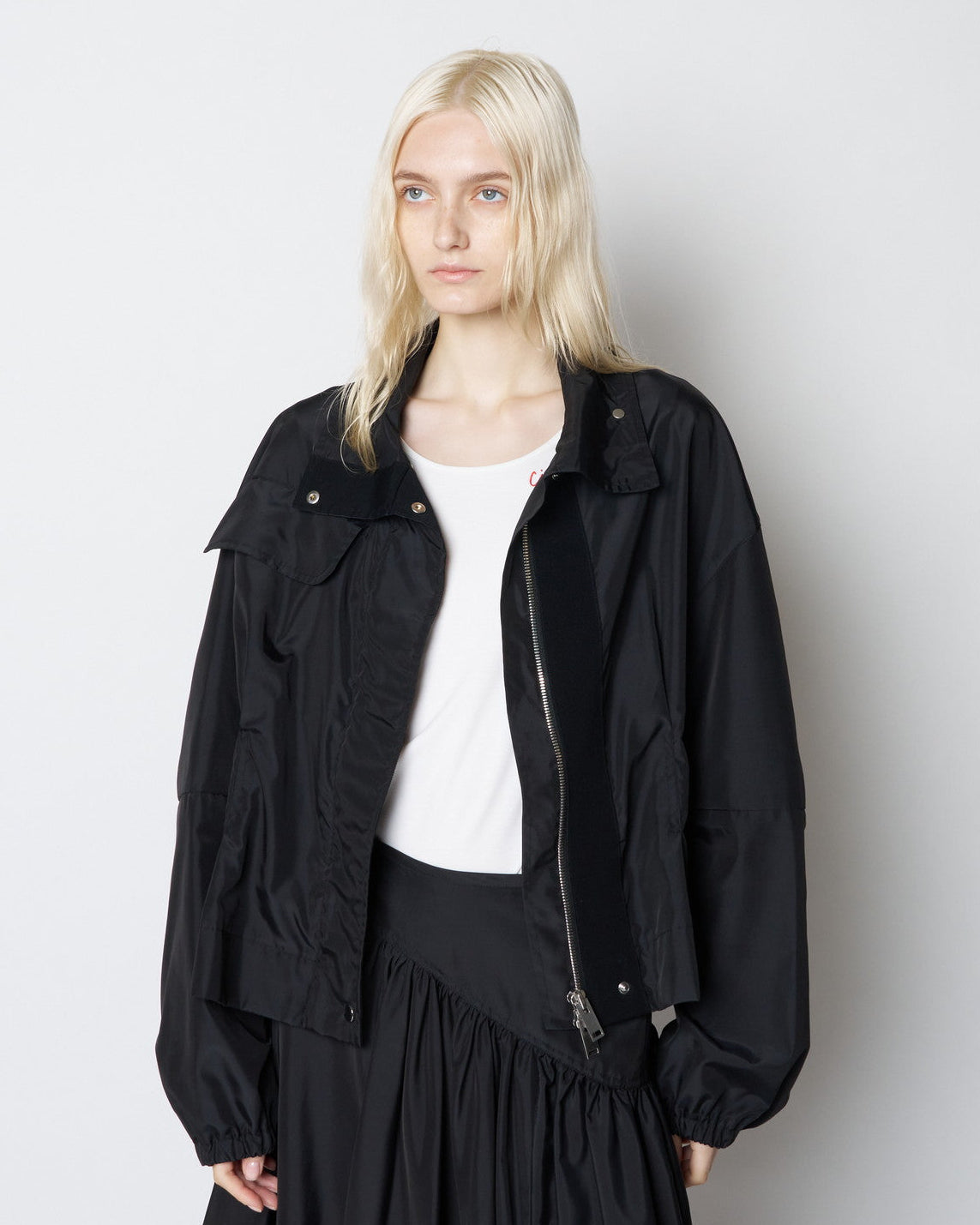 【PRE ORDER】PAMELA - STAND COLLAR NYLON JACKET