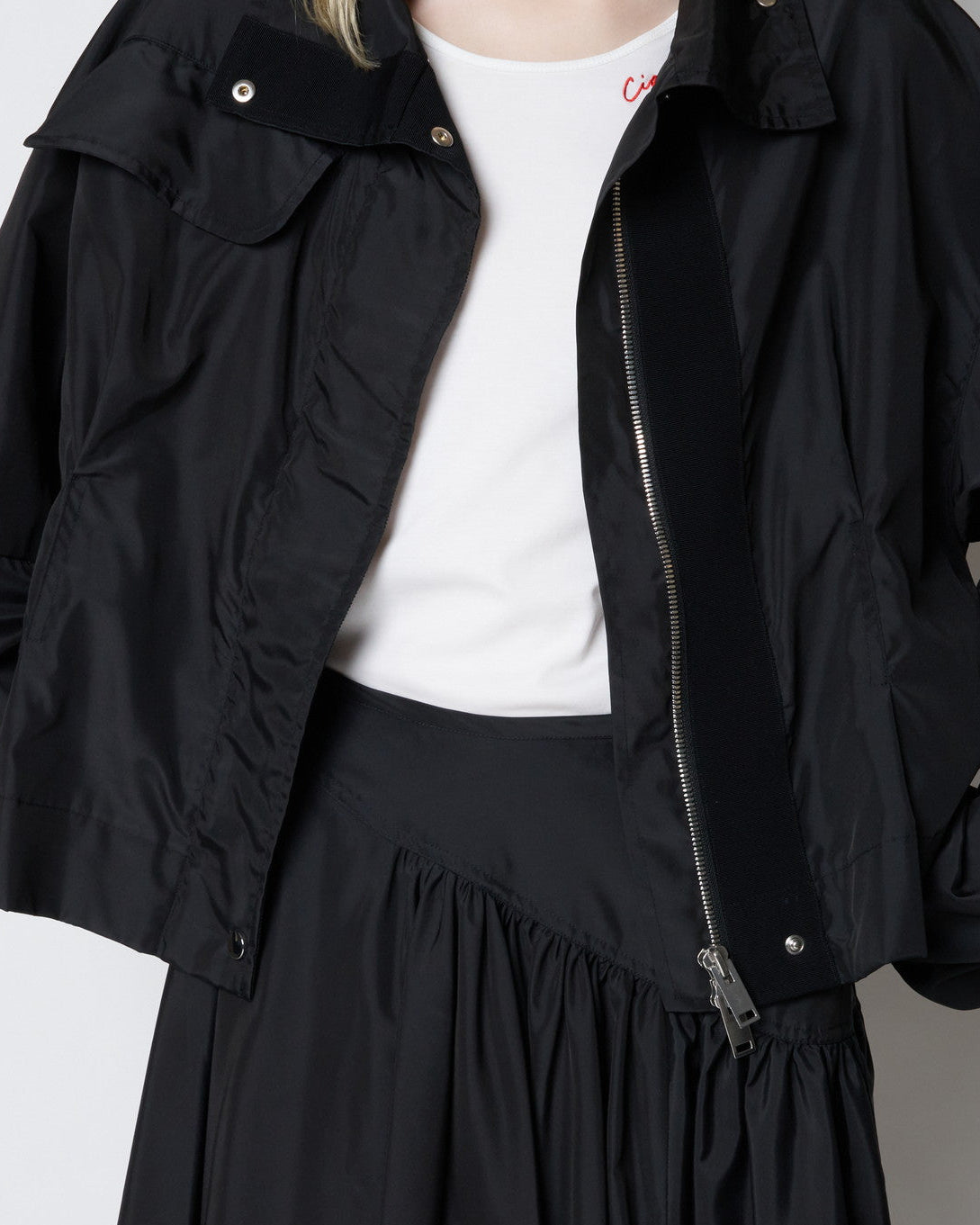 【PRE ORDER】PAMELA - STAND COLLAR NYLON JACKET