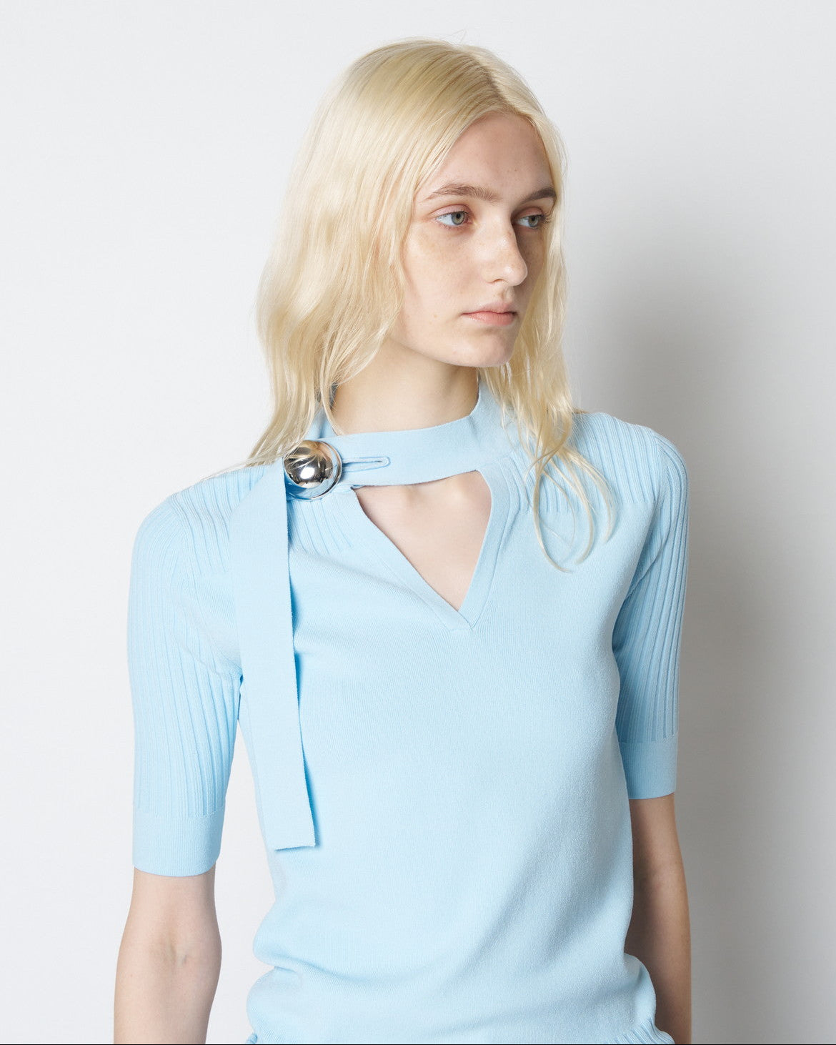 【PRE ORDER】NAMIE - KNIT BUTTON TOP