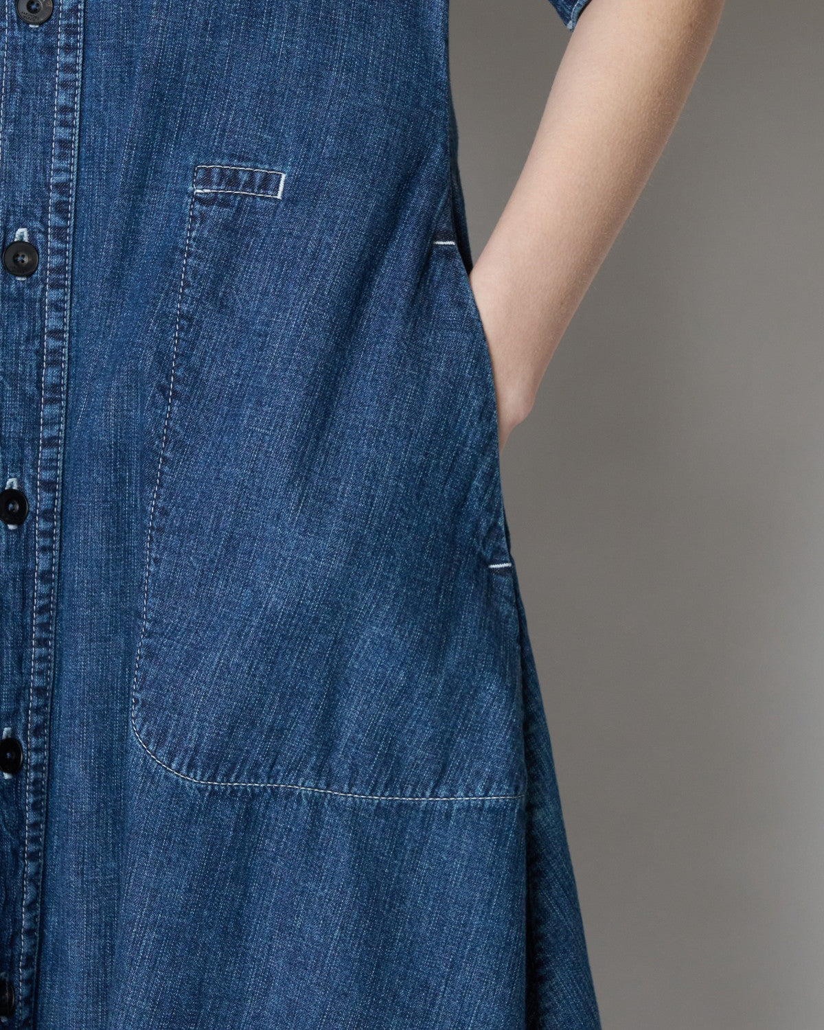 【PRE ORDER】POSY - STRUCTURED DENIM SHIRT DRESS