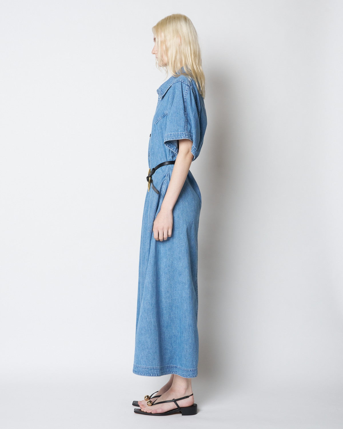 【PRE ORDER】POSY - STRUCTURED DENIM SHIRT DRESS