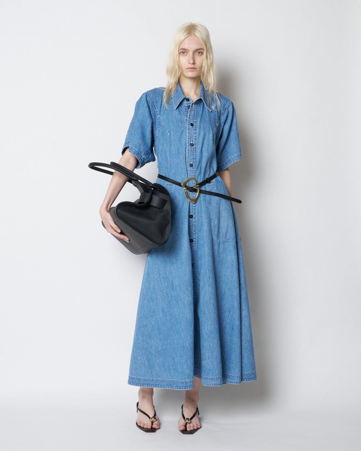 【PRE ORDER】POSY - STRUCTURED DENIM SHIRT DRESS