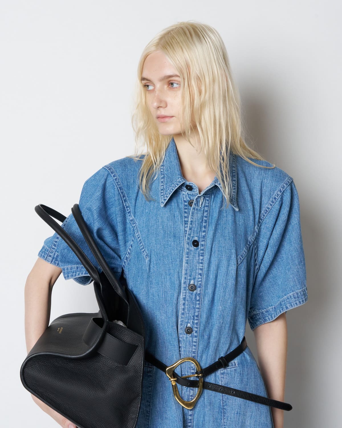 【PRE ORDER】POSY - STRUCTURED DENIM SHIRT DRESS