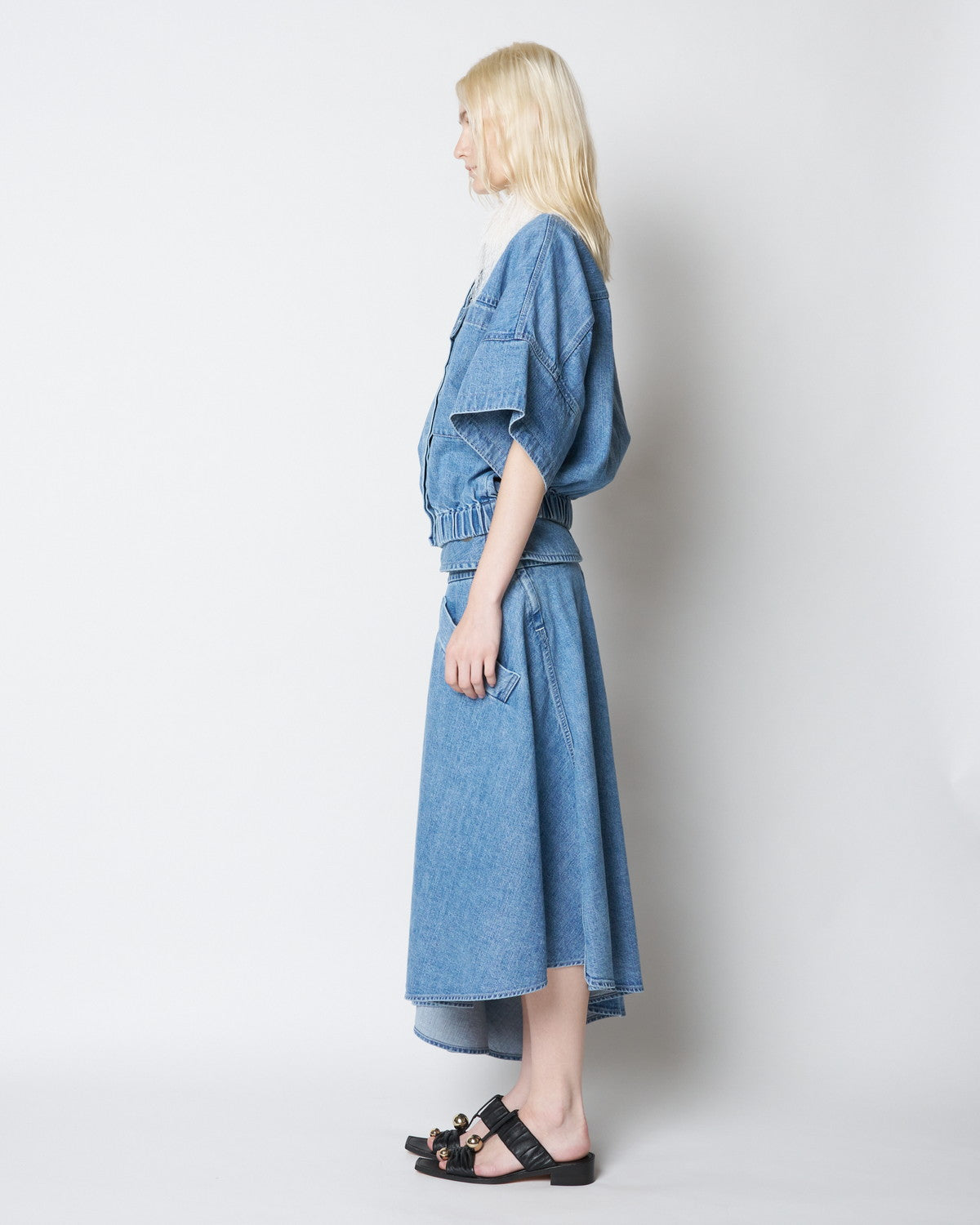 【PRE ORDER】PAZ - FRINGE COLLAR ELASTIC WAIST JACKET