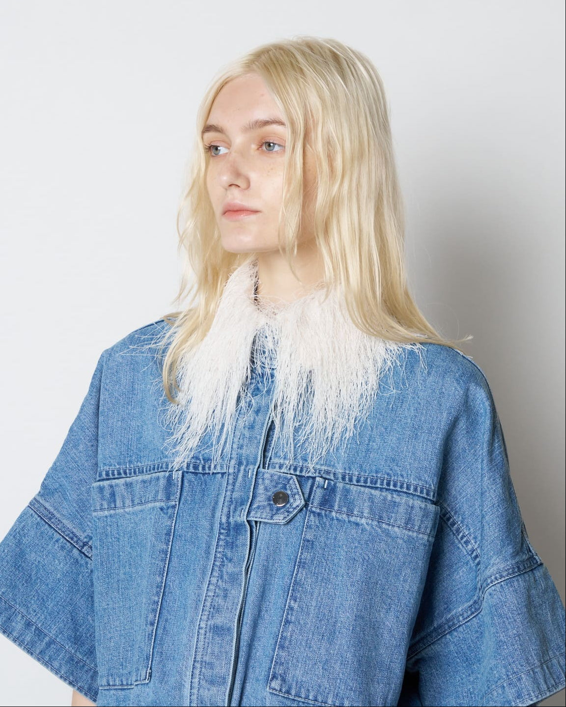 【PRE ORDER】PAZ - FRINGE COLLAR ELASTIC WAIST JACKET