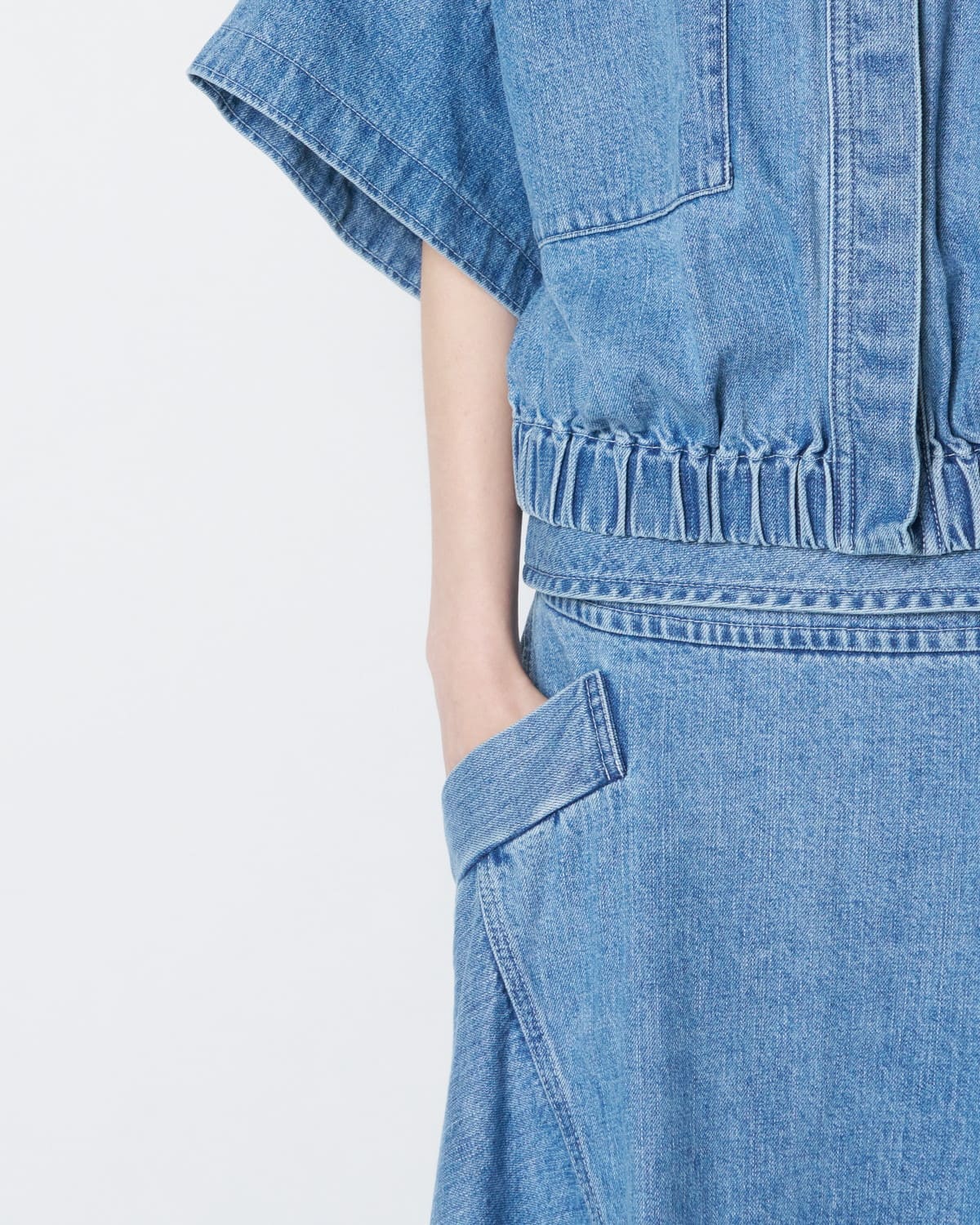 【PRE ORDER】PLUME - ASYMMETRICAL DENIM SKIRT