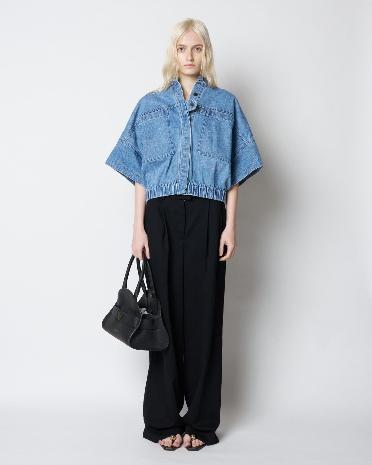 【PRE ORDER】PAZ - FRINGE COLLAR ELASTIC WAIST JACKET
