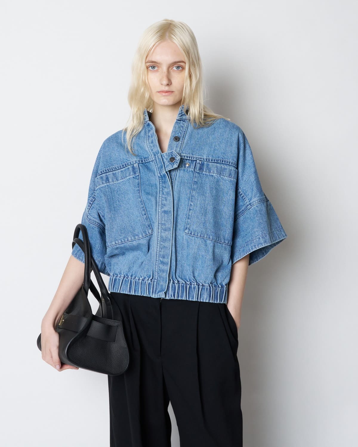 【PRE ORDER】PAZ - FRINGE COLLAR ELASTIC WAIST JACKET