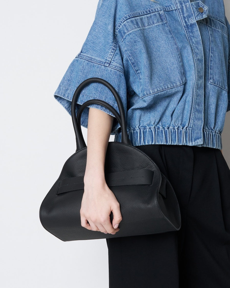 【COMING SOON】PIADINA - MATTE LEATHER BELTED SMALL BOSTON