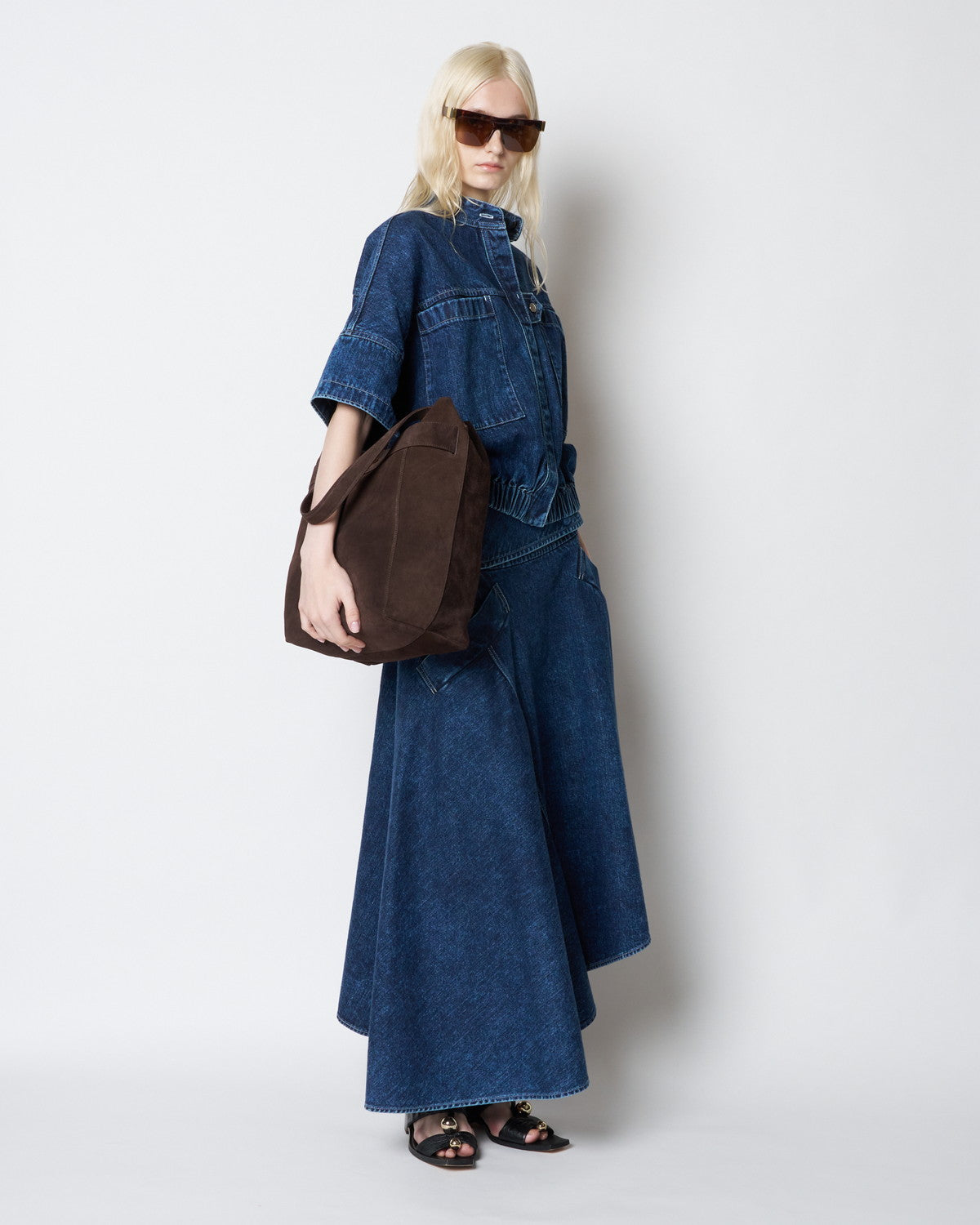 【PRE ORDER】PORTOFINO - SUEDE BELTED TOTE BAG