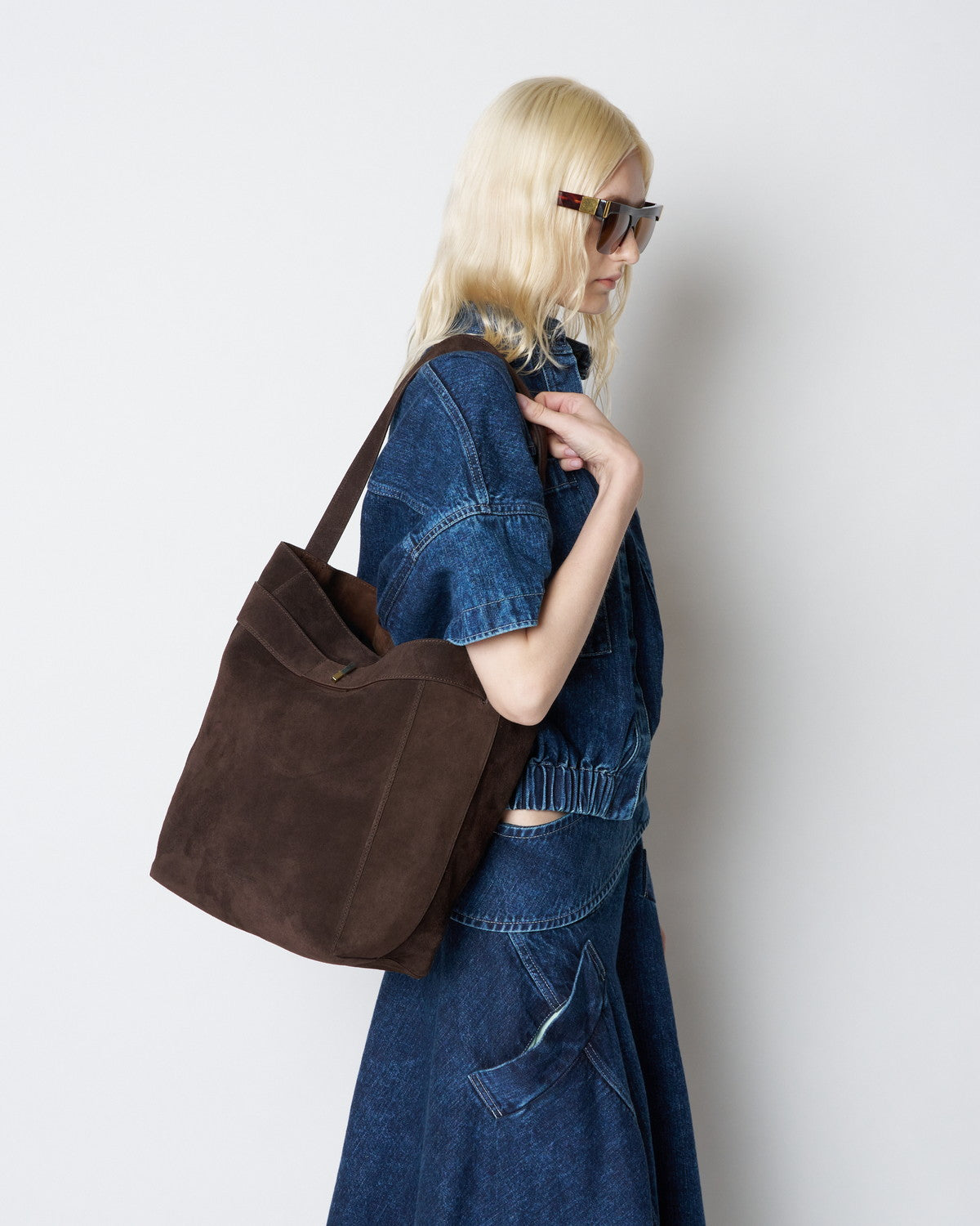 【PRE ORDER】PORTOFINO - SUEDE BELTED TOTE BAG