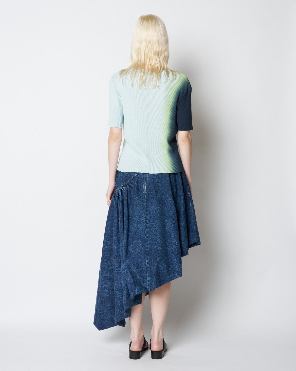 【PRE ORDER】POPPY - CREW NECK GRADATION KNIT TOP