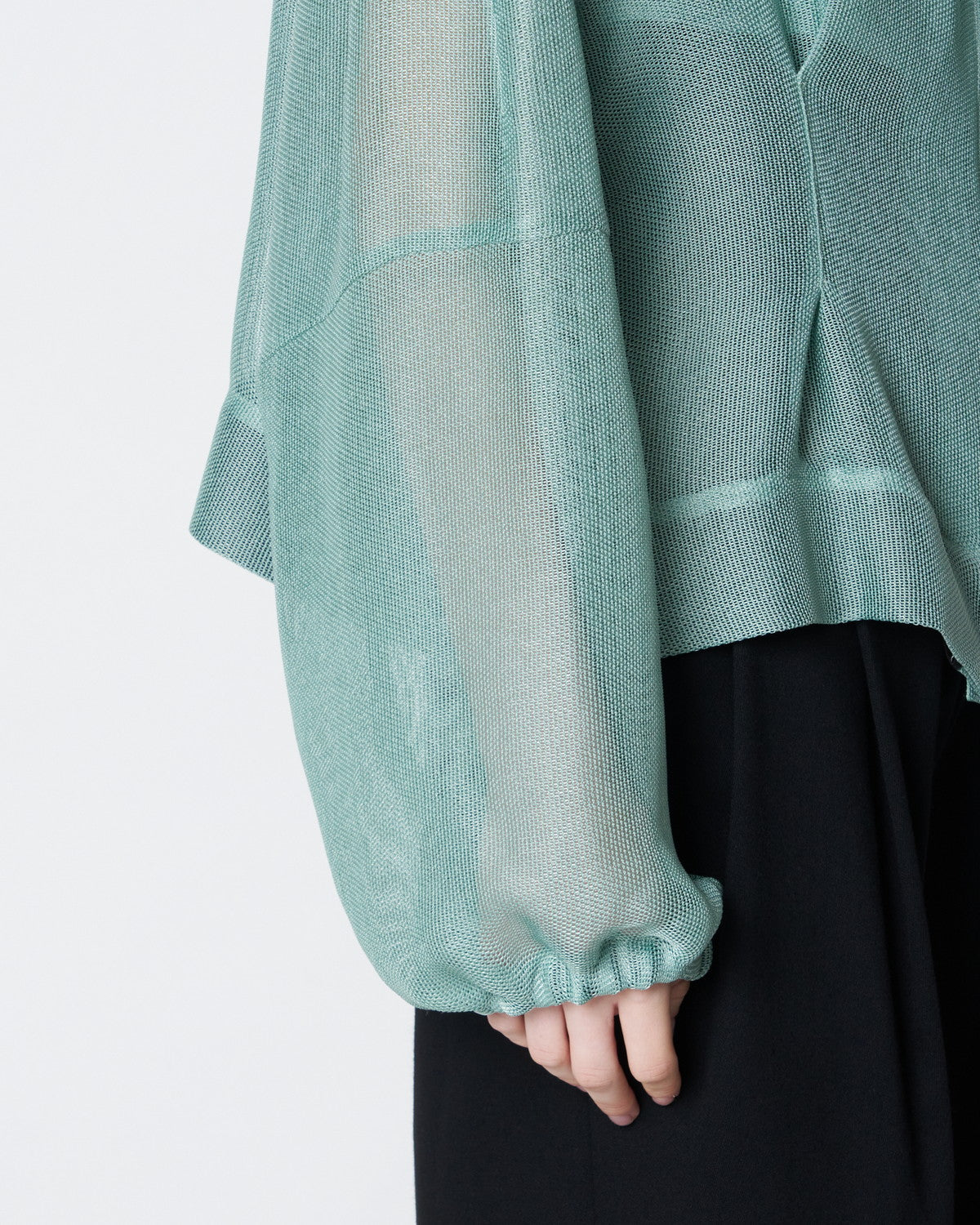 【PRE ORDER】PAMELA - STAND COLLAR MESH JACKET