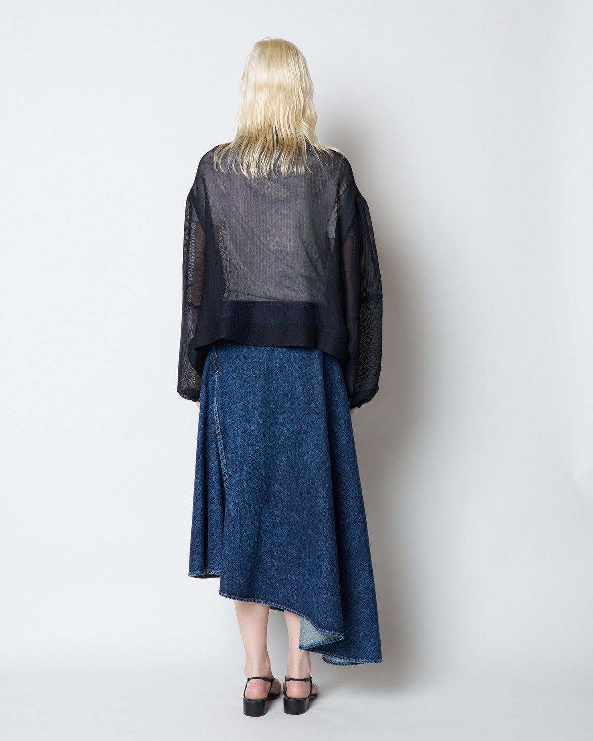 【PRE ORDER】PAMELA - STAND COLLAR MESH JACKET