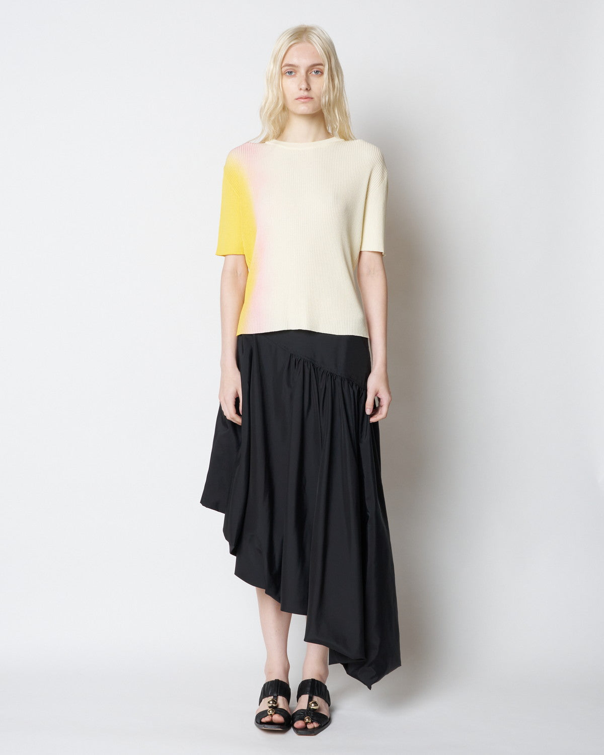 【PRE ORDER】POPPY - CREW NECK GRADATION KNIT TOP