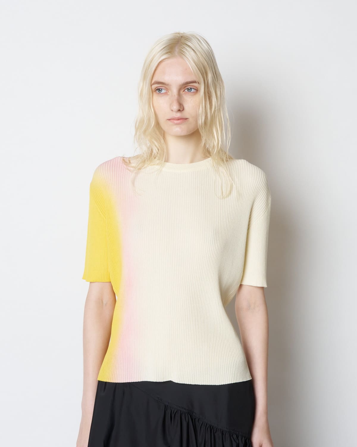 【PRE ORDER】POPPY - CREW NECK GRADATION KNIT TOP