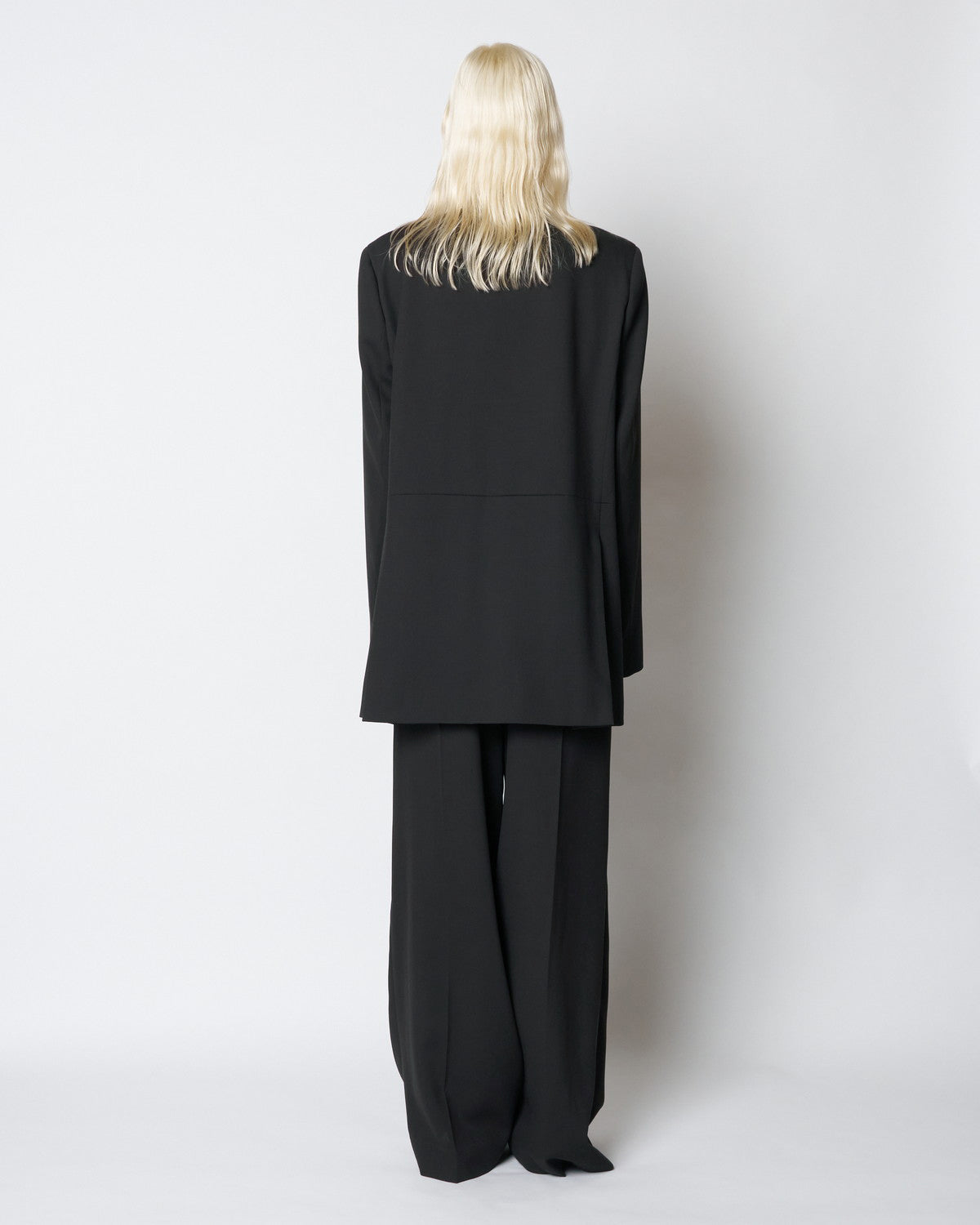 【PRE ORDER】HARU - COLLARLESS WOOL TAILORED BLAZER