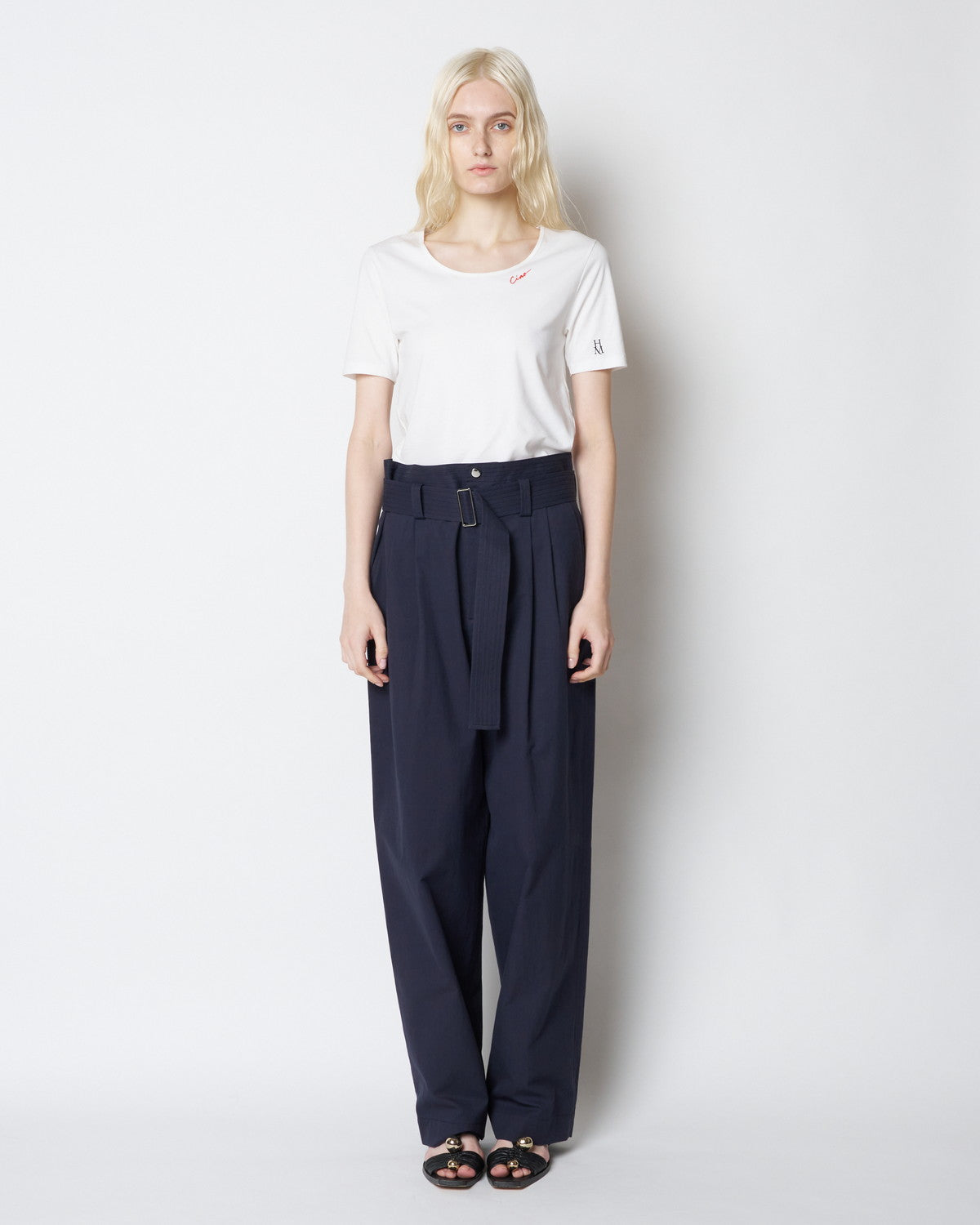 【PRE ORDER】PAT - COTTON BELTED PANTS