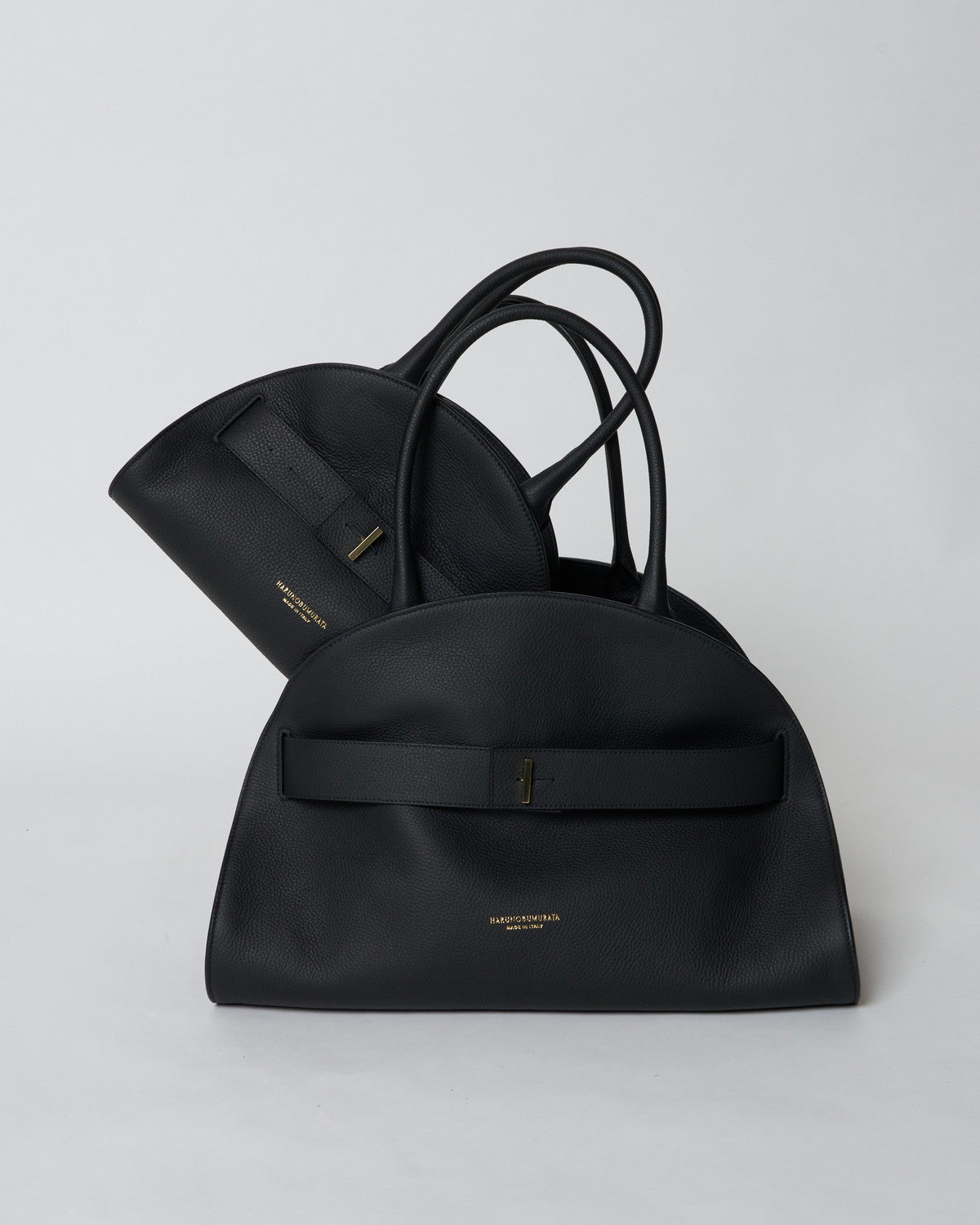 【COMING SOON】PIADINA - MATTE LEATHER BELTED SMALL BOSTON