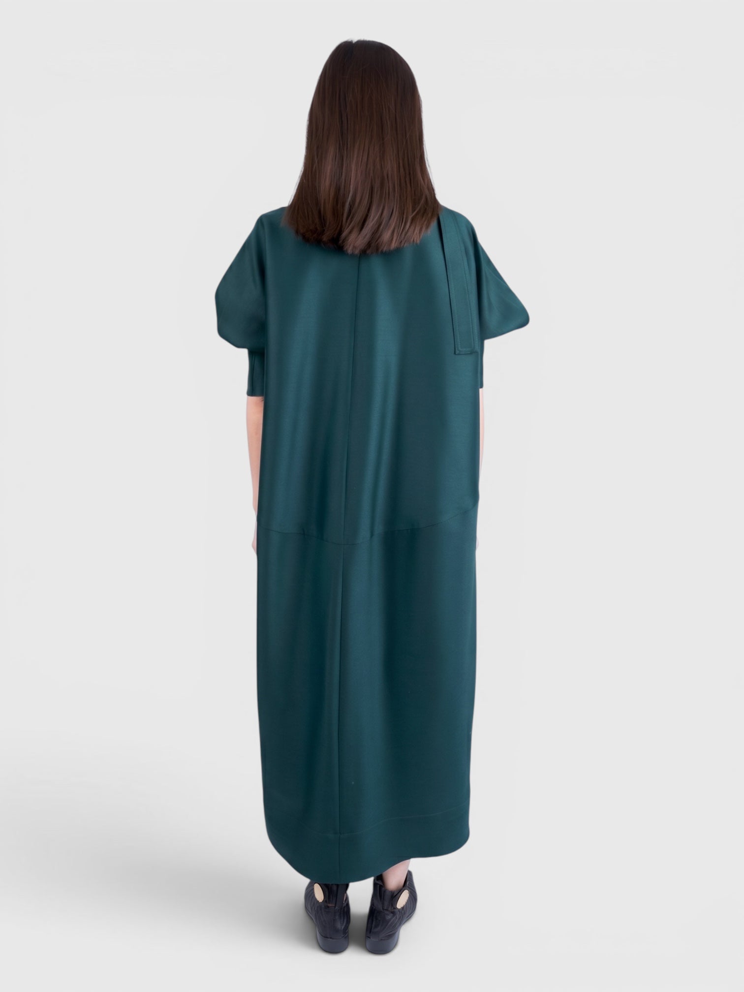 【COMING SOON】ELIANA - ROUND SHAPED SILK WOOL VOLUME DRESS