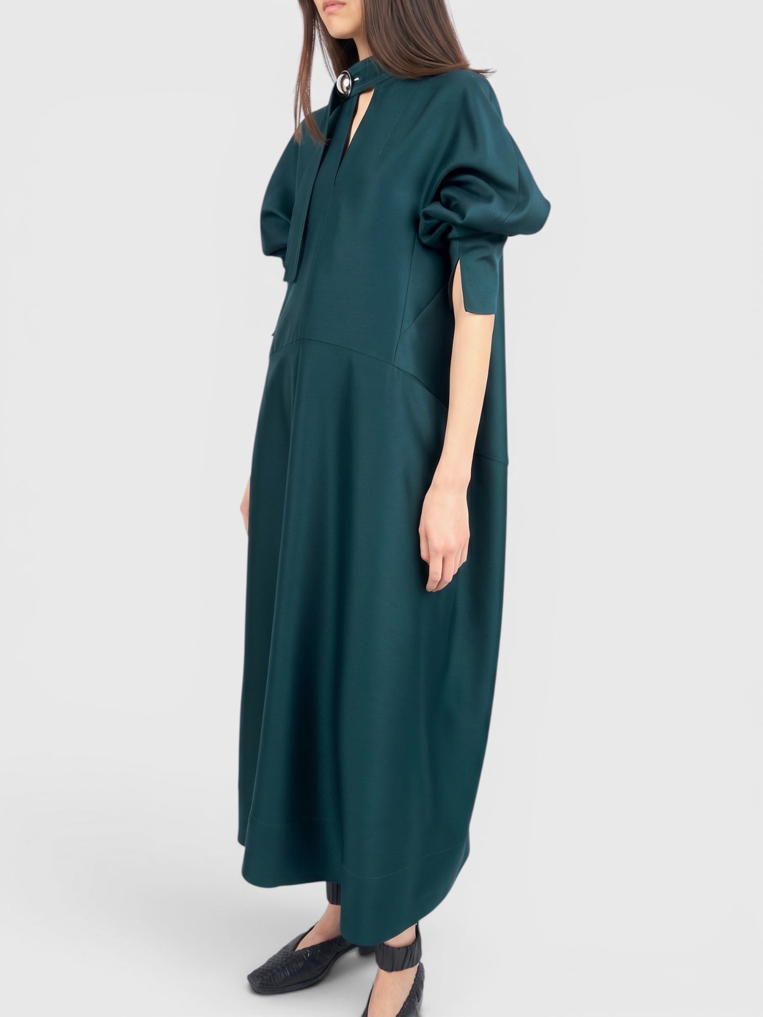 【COMING SOON】ELIANA - ROUND SHAPED SILK WOOL VOLUME DRESS